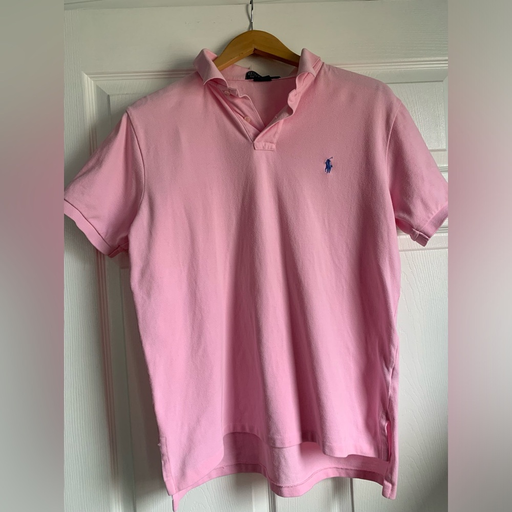 Ralph Lauren Polo Shirt Large Shirt Sleeve Classic Logo(flawed)